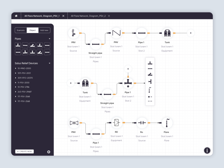 Mini Menu for P&ID tool