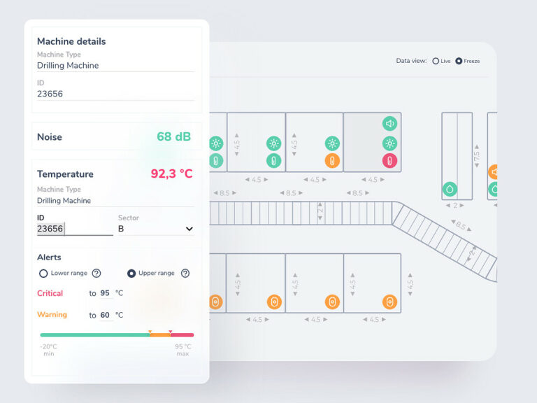 Real-time data monitoring tool for smart factories