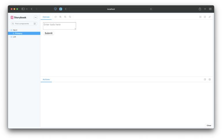 The graphic shows Basic Storybook configuration for a component