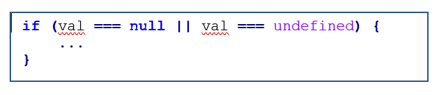 null checks in java script real life example 