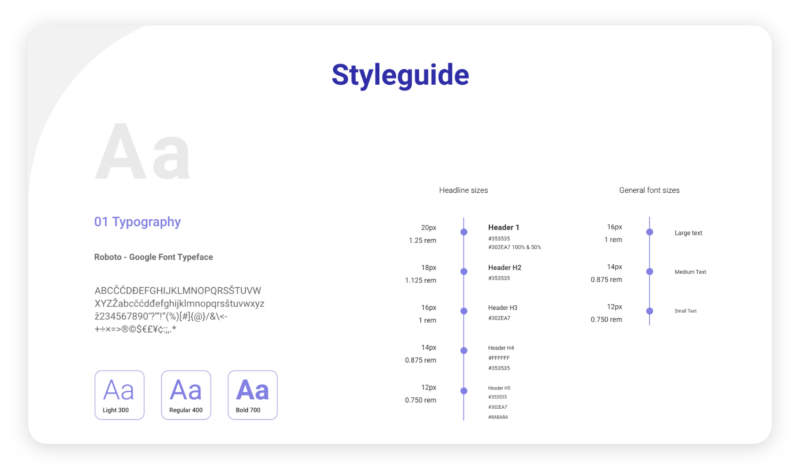 A style guide prepared for Design Workshops for IT infrastructure security tool